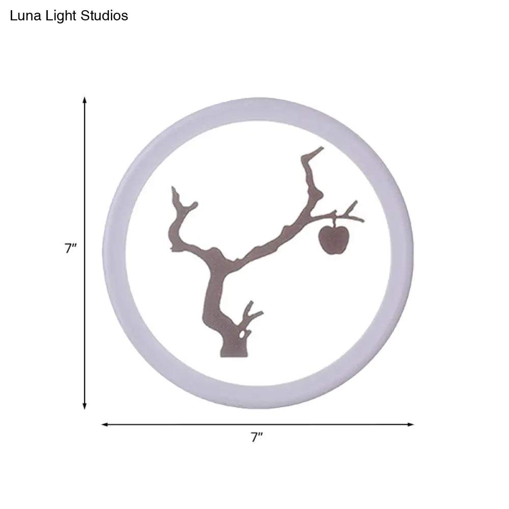 DecorBites™ Minimalist LED Mural Wall Lamp in Acrylic, White, and Coffee Tones