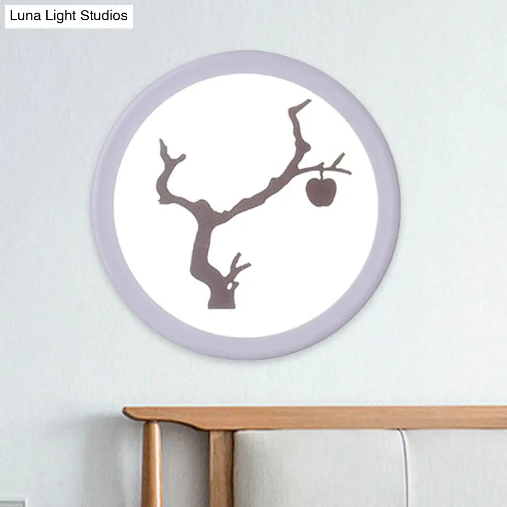 DecorBites™ Minimalist LED Mural Wall Lamp in Acrylic, White, and Coffee Tones