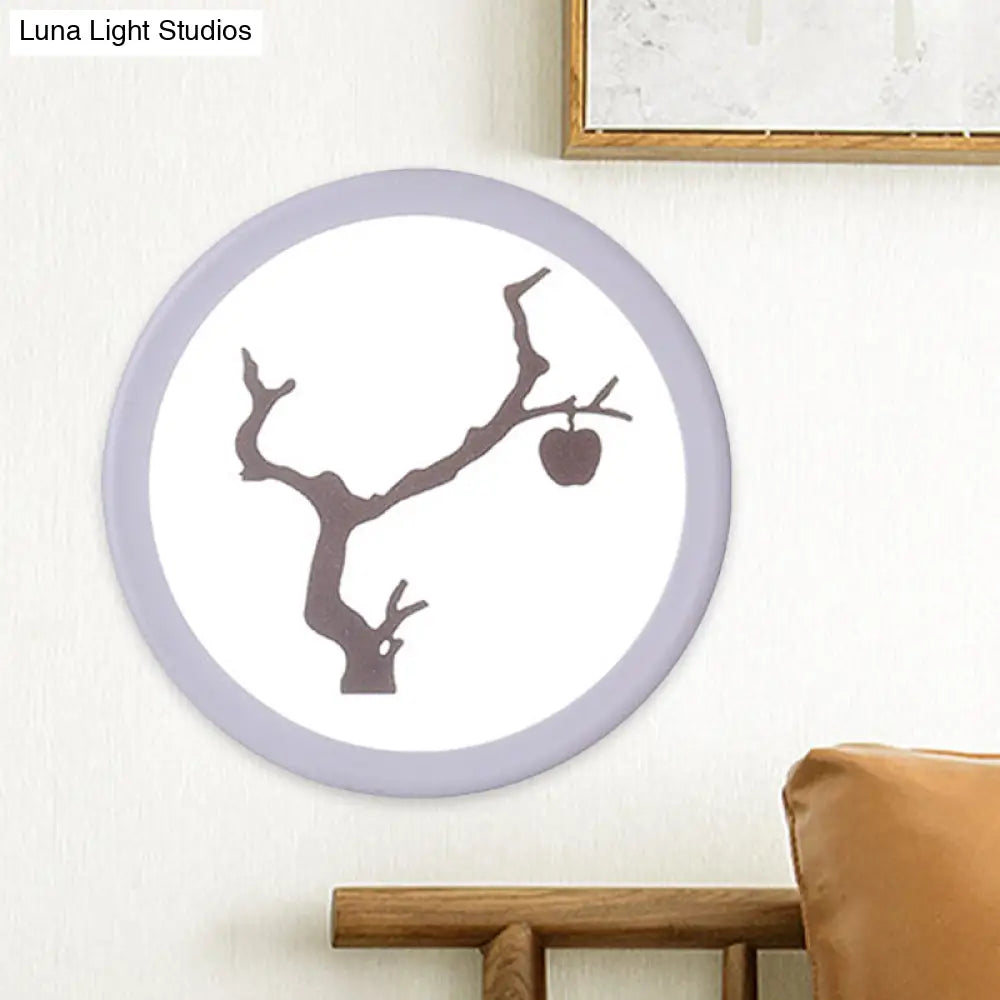 DecorBites™ Minimalist LED Mural Wall Lamp in Acrylic, White, and Coffee Tones