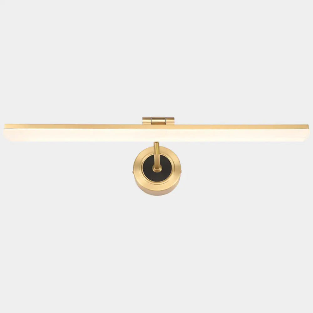 DecorBites™ Minimalist LED Vanity Light for Bathroom Walls - Swing Arm Bath Bar with Acrylic Shade