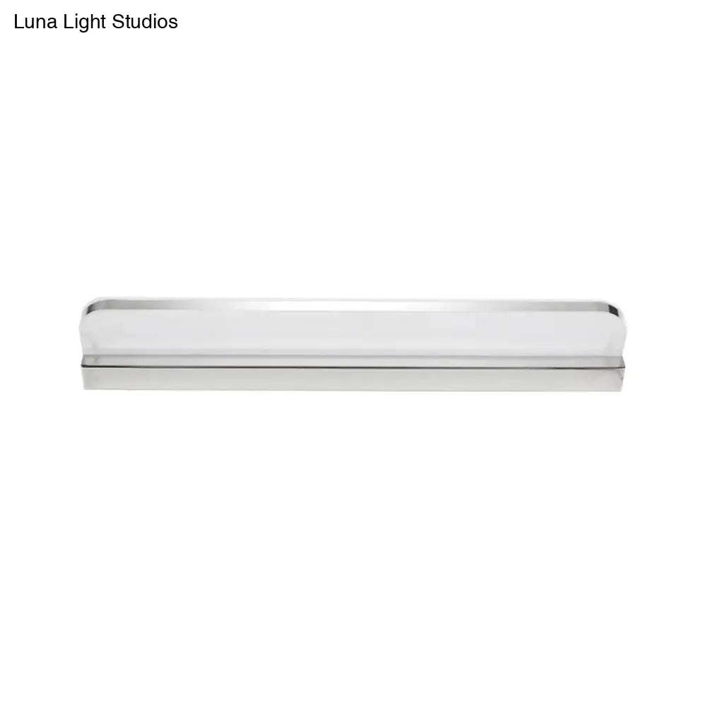 DecorBites™ Minimalist LED Vanity Wall Light with Ultra-Thin Acrylic Design - 9"/16.5" - Warm/White - Chrome Finish for Bathroom