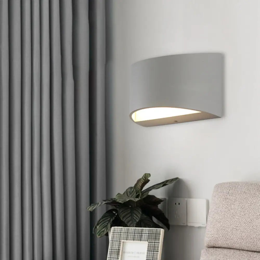 DecorBites™ Minimalist LED Wall Light - Metal Geometric Design | Warm/White Light Options