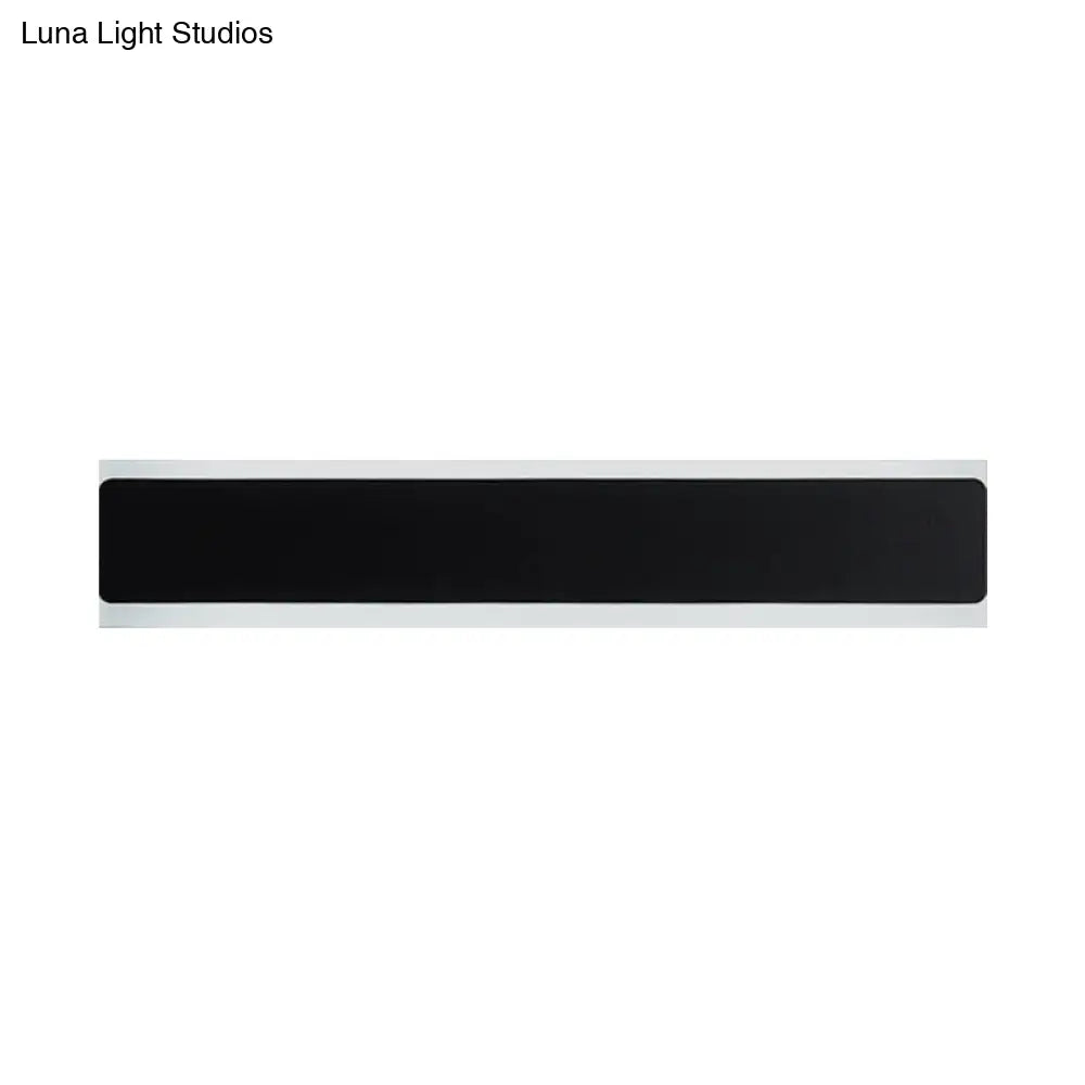 DecorBites™ Minimalist LED Wall Sconce Light in Black/White - Perfect for Bedchamber
