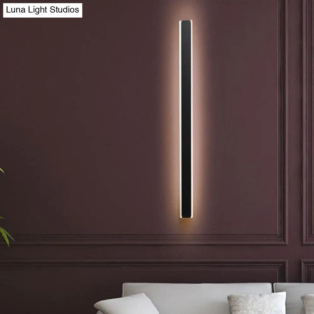 DecorBites™ Minimalist LED Wall Sconce Light in Black/White - Perfect for Bedchamber