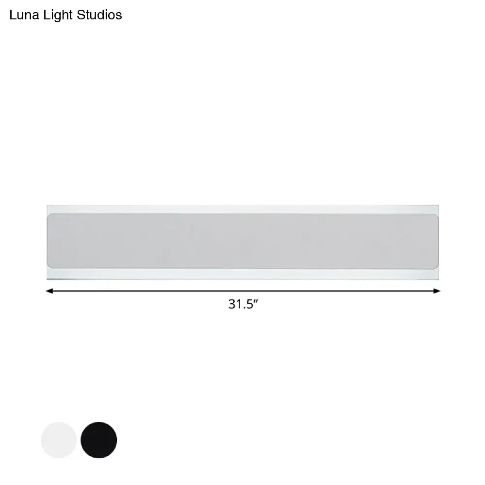 DecorBites™ Minimalist LED Wall Sconce Light in Black/White - Perfect for Bedchamber