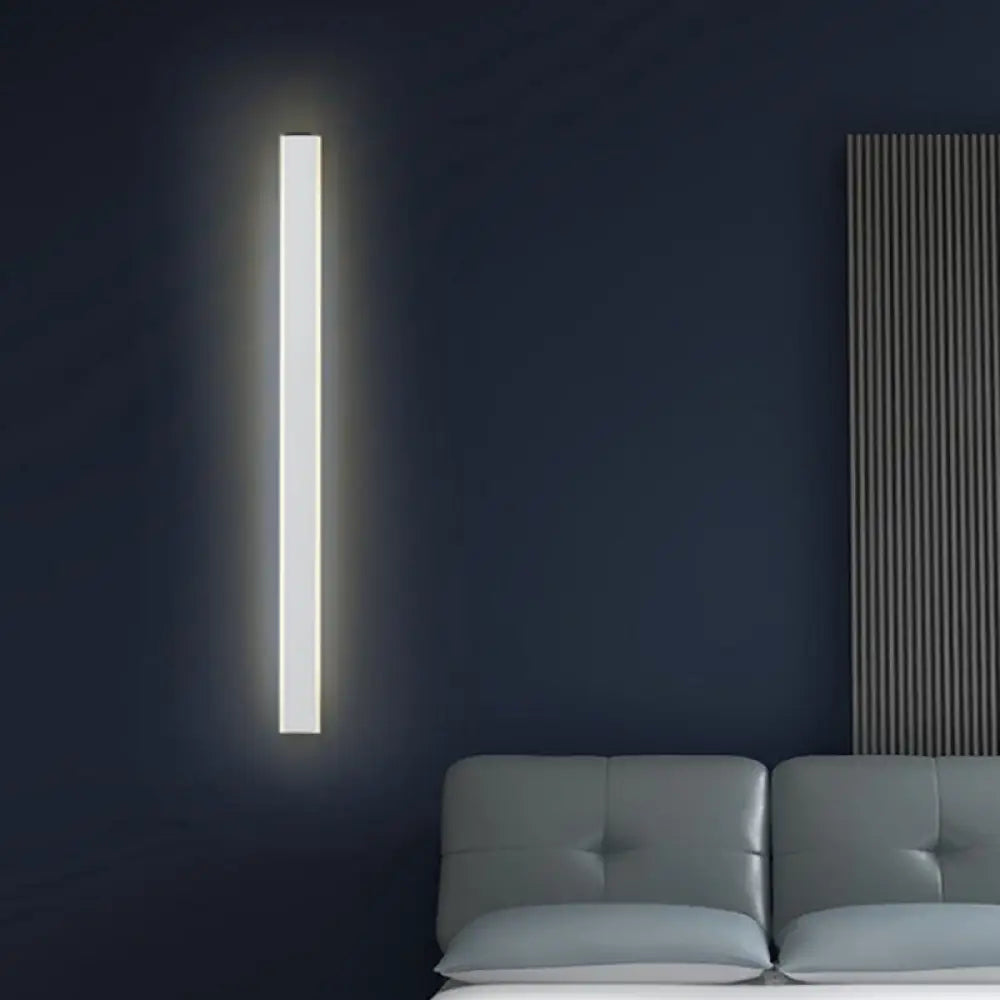 DecorBites™ Minimalist LED Wall Sconce Light in Black/White - Perfect for Bedchamber