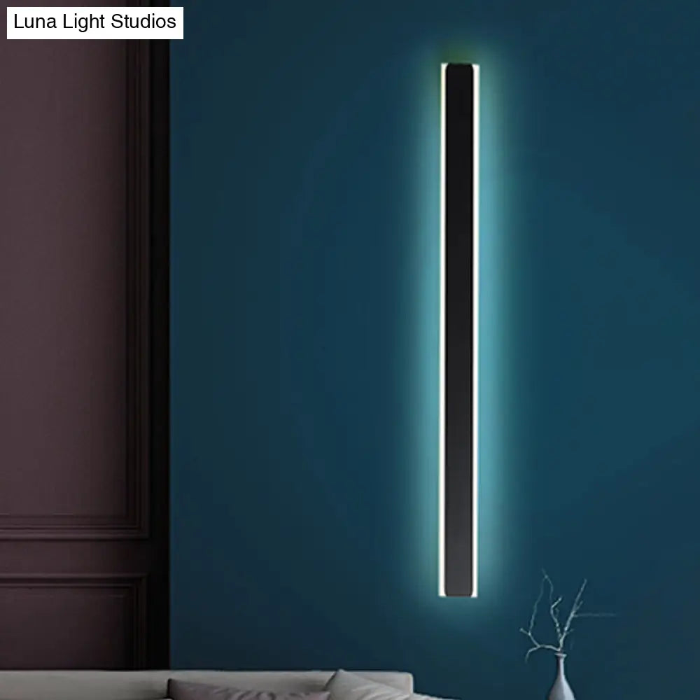 DecorBites™ Minimalist LED Wall Sconce Light in Black/White - Perfect for Bedchamber
