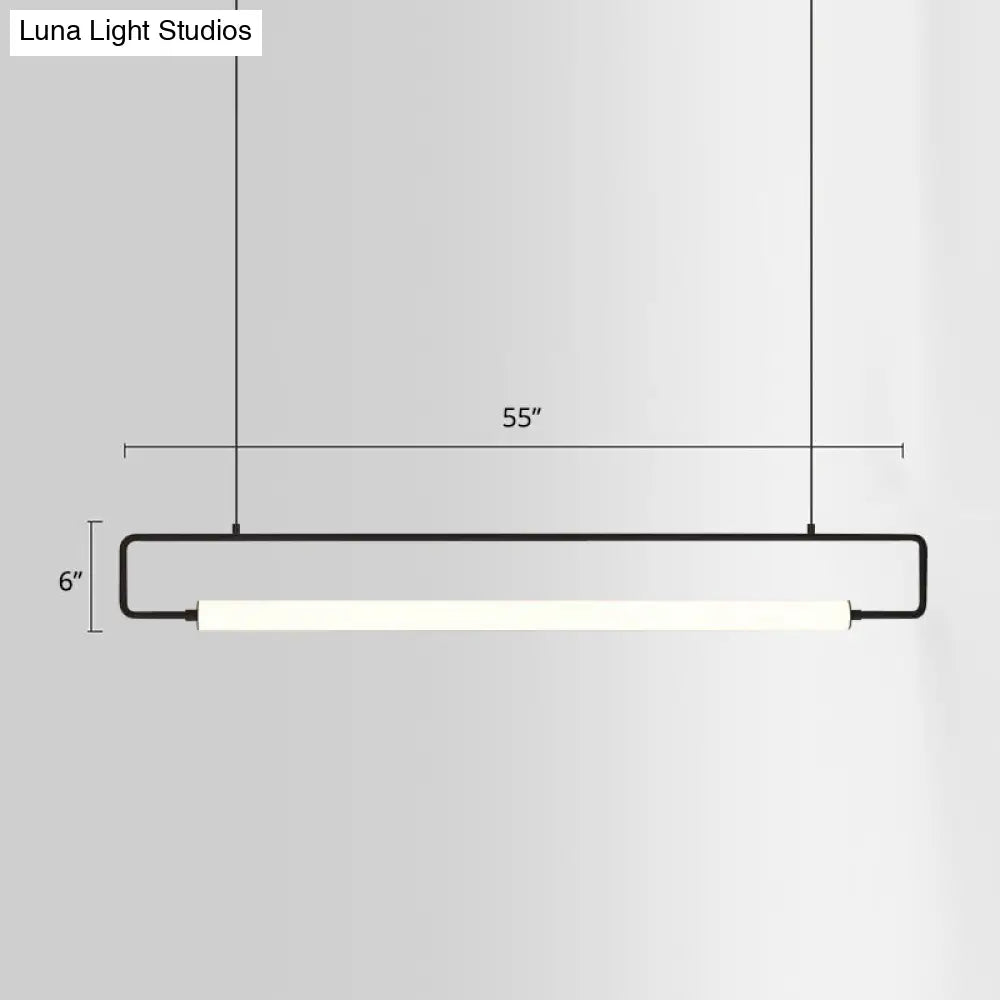DecorBites™ Minimalist Metal LED Pendant Light for Dining Room Island Ceiling