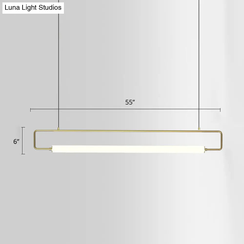 DecorBites™ Minimalist Metal LED Pendant Light for Dining Room Island Ceiling