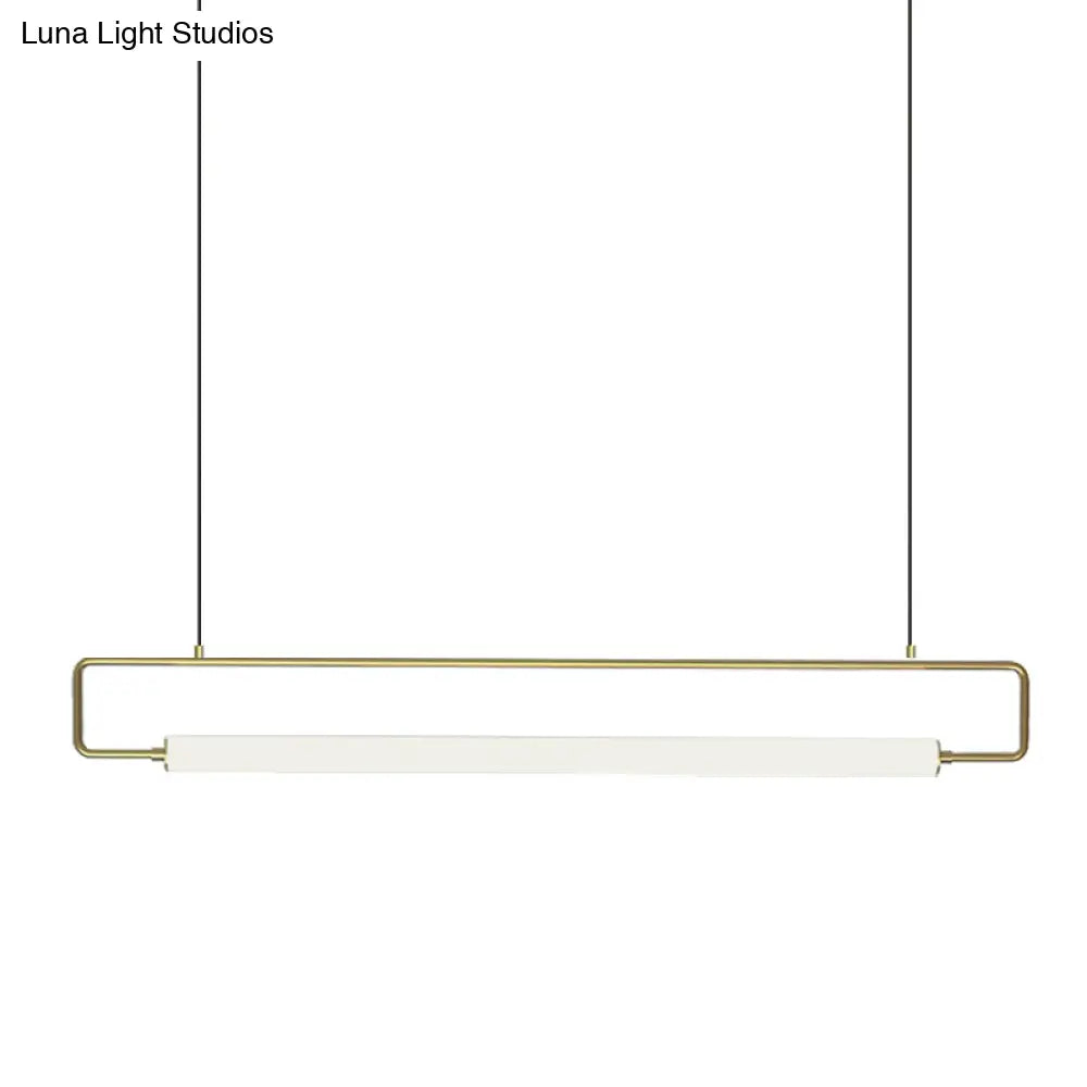 DecorBites™ Minimalist Metal LED Pendant Light for Dining Room Island Ceiling