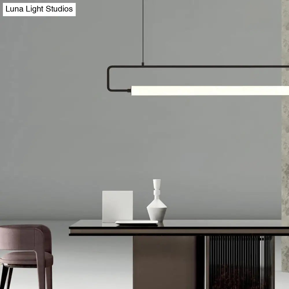 DecorBites™ Minimalist Metal LED Pendant Light for Dining Room Island Ceiling