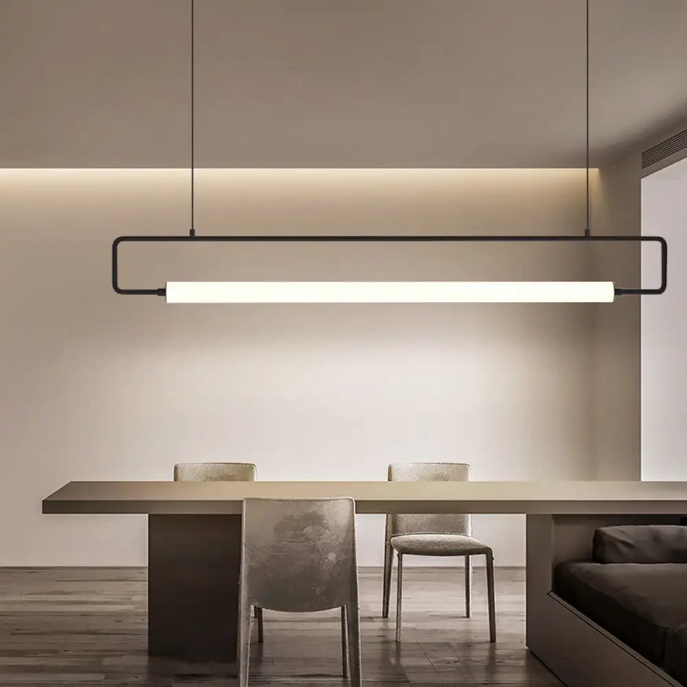 DecorBites™ Minimalist Metal LED Pendant Light for Dining Room Island Ceiling