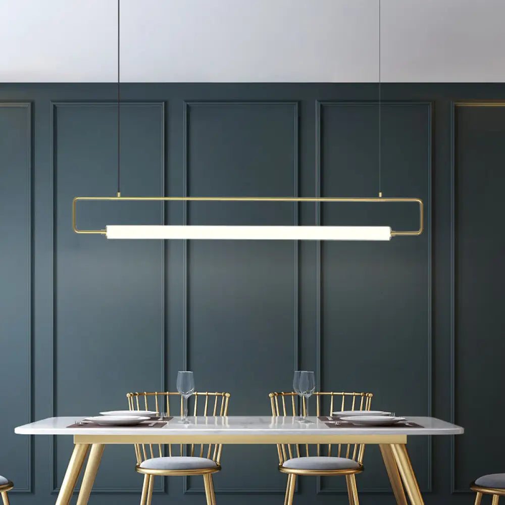DecorBites™ Minimalist Metal LED Pendant Light for Dining Room Island Ceiling