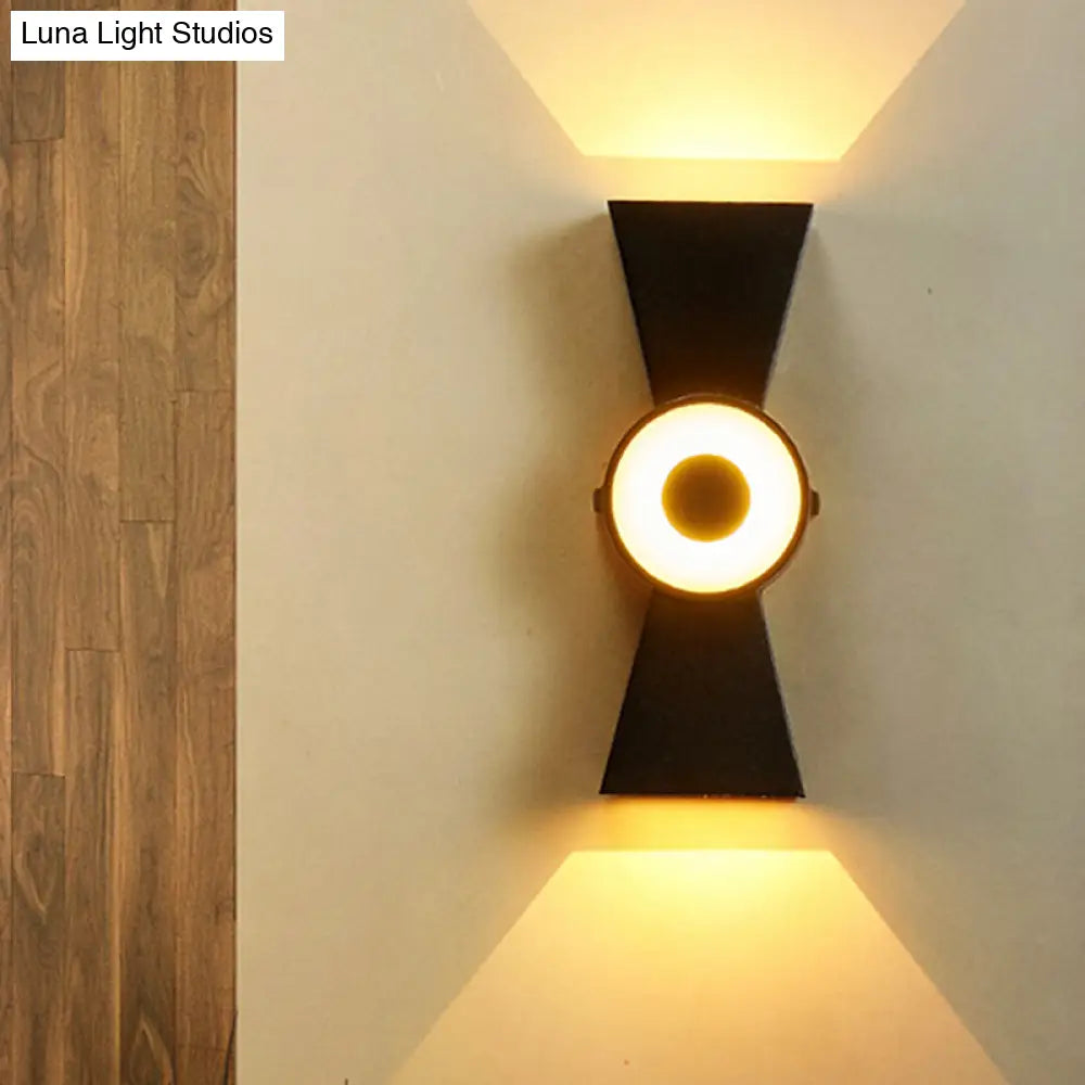 DecorBites™ Minimalist Tapered Metal Wall Sconce with LED Warm/White Light Fixture