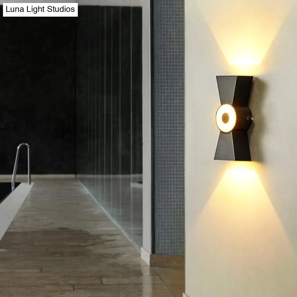 DecorBites™ Minimalist Tapered Metal Wall Sconce with LED Warm/White Light Fixture