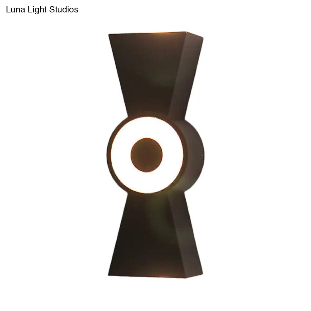 DecorBites™ Minimalist Tapered Metal Wall Sconce with LED Warm/White Light Fixture