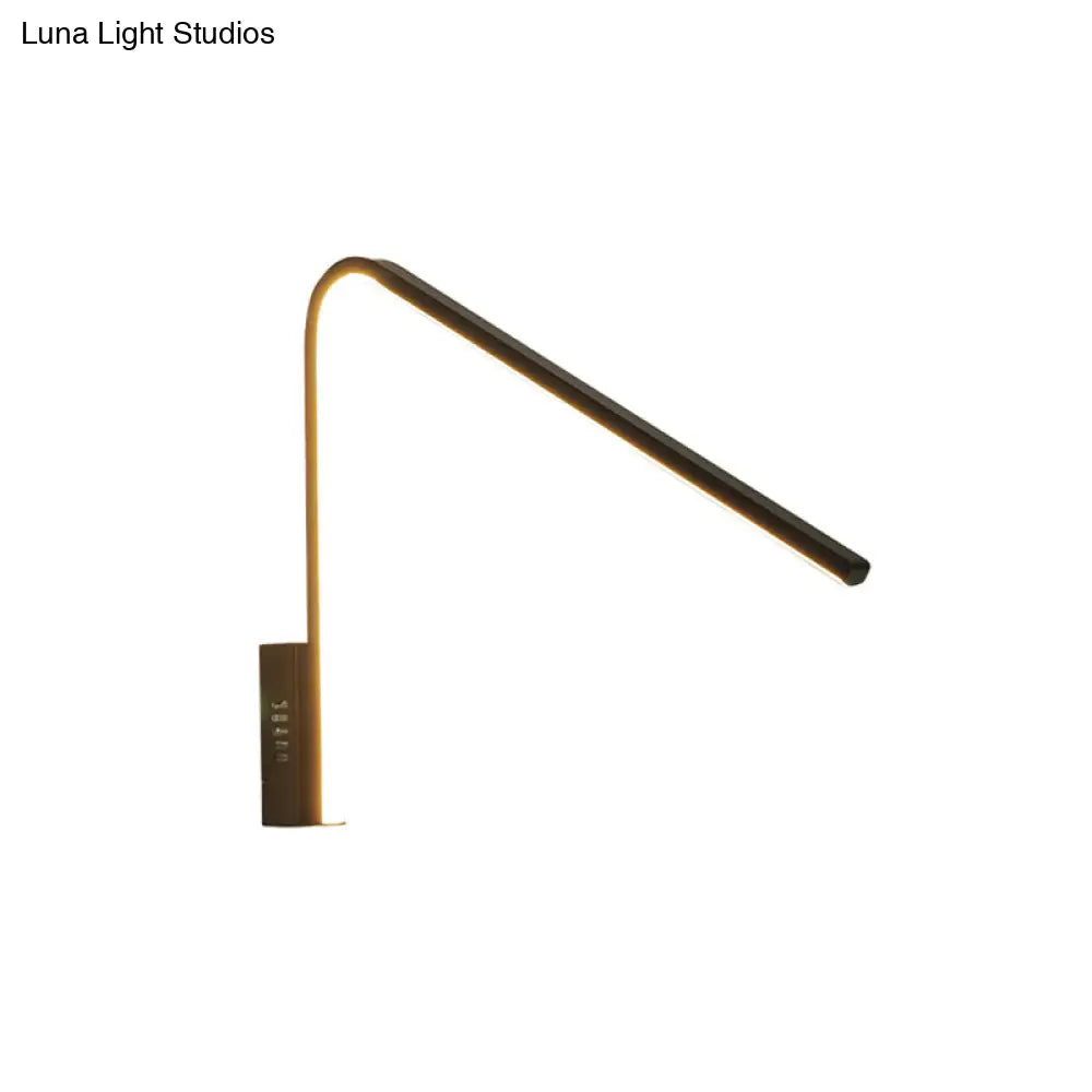 DecorBites™ Minimalist V-Shaped LED Wall Lamp Kit - Silica Gel Corridor Sconce Lighting in Warm/White Light (Black/White)