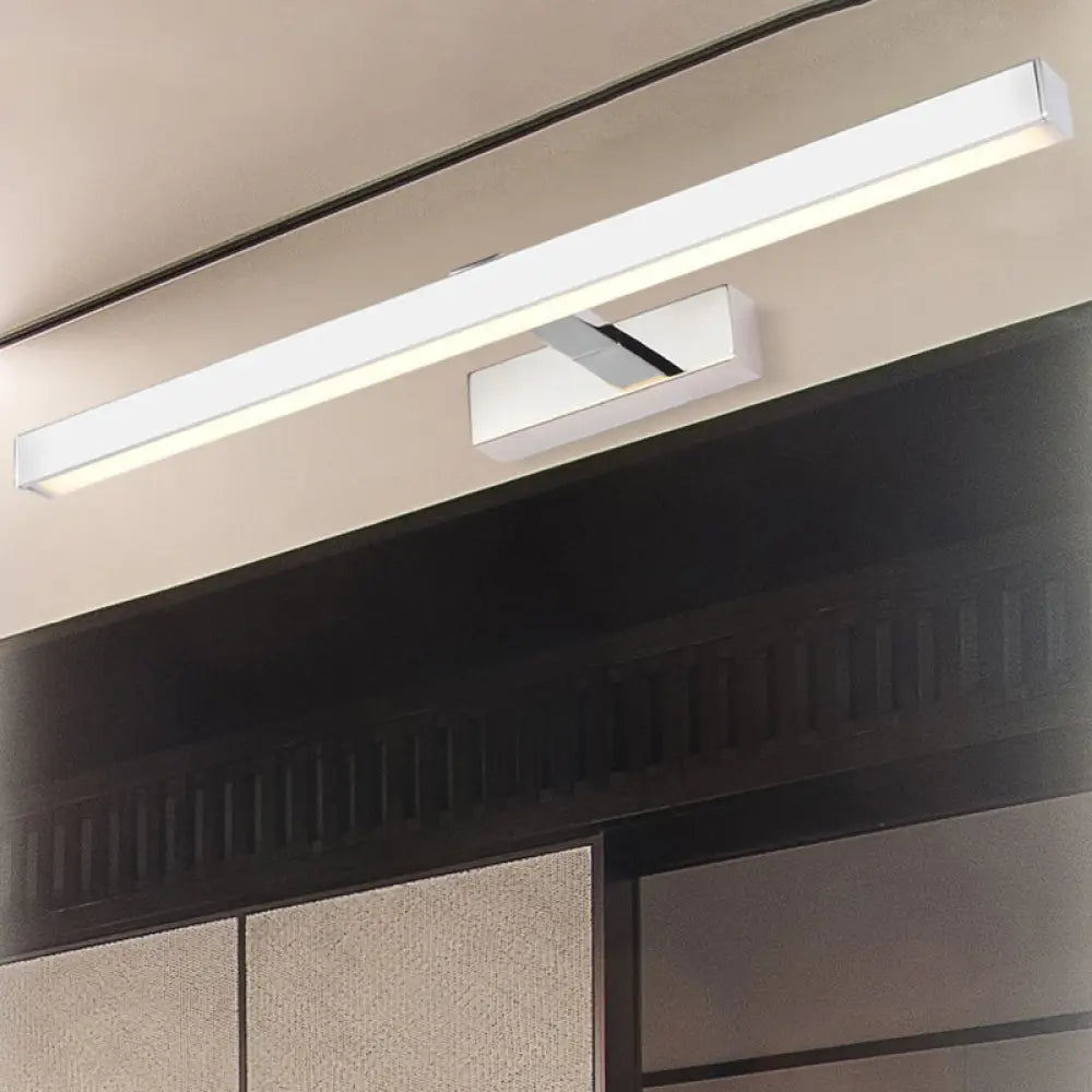 DecorBites™ Minimalist White Rod Acrylic LED Wall Lamp - Bathroom Vanity Light