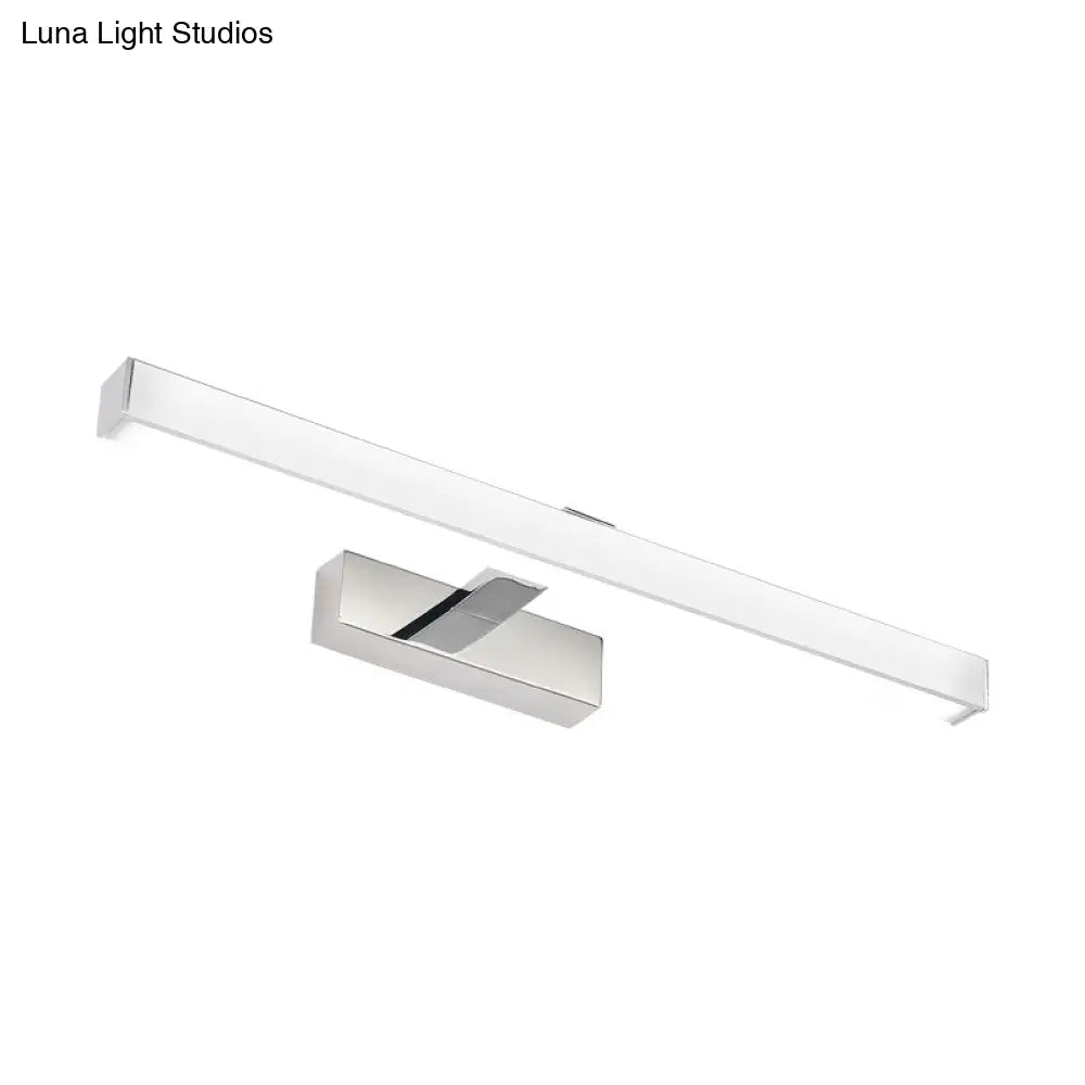 DecorBites™ Minimalist White Rod Acrylic LED Wall Lamp - Bathroom Vanity Light