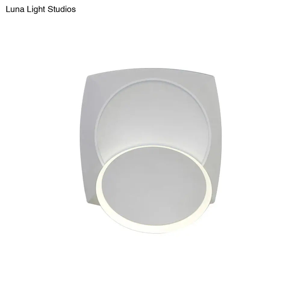 DecorBites™ Minimalistic Rotatable Metallic Wall Sconce with LED Warm/White Lighting
