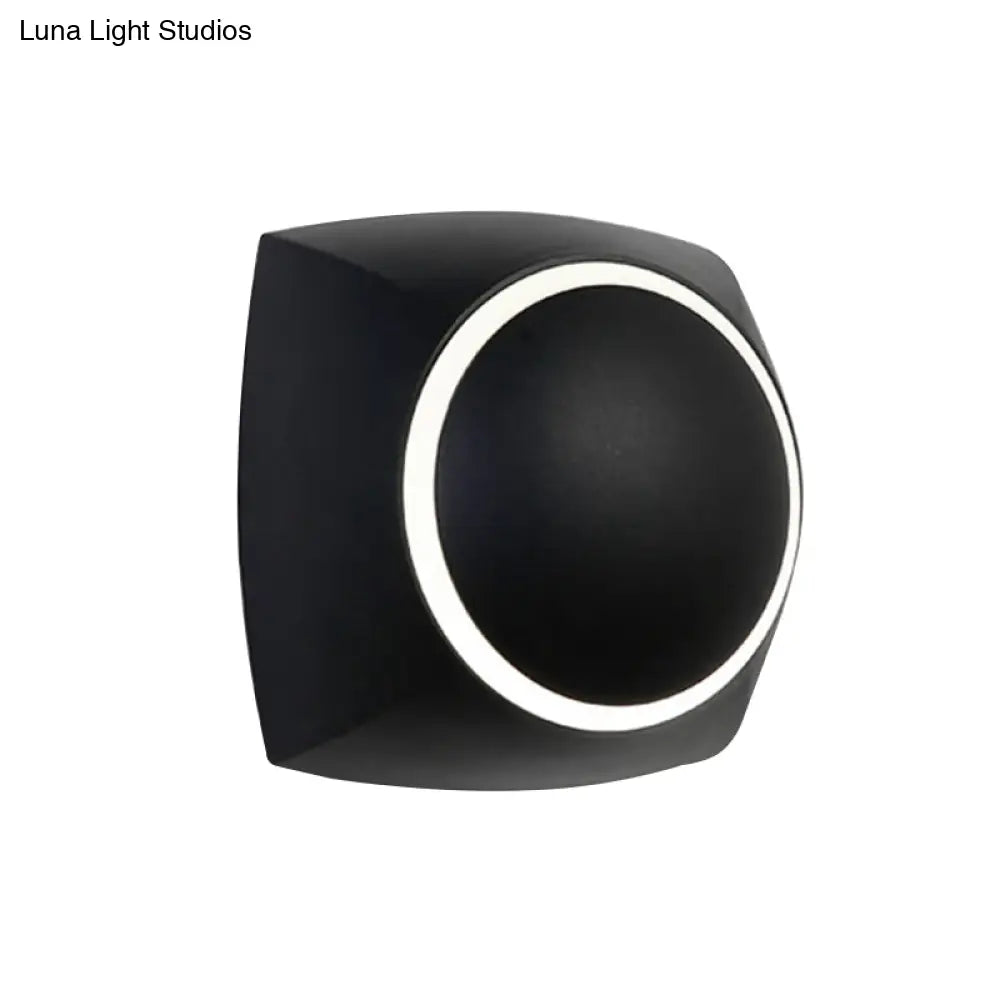 DecorBites™ Minimalistic Rotatable Metallic Wall Sconce with LED Warm/White Lighting