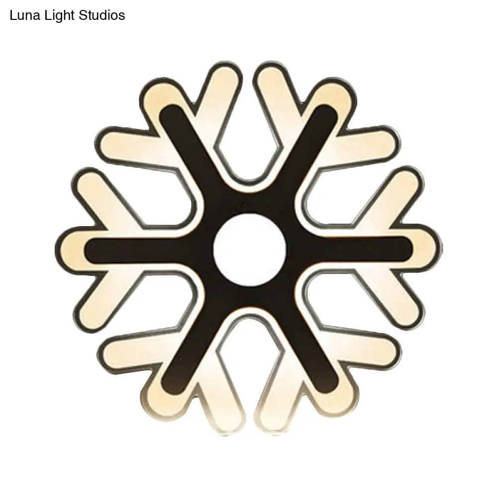 DecorBites™ Minimalistic White Acrylic LED Wall Lamp for Bedroom - Diamond Twig Flower Design