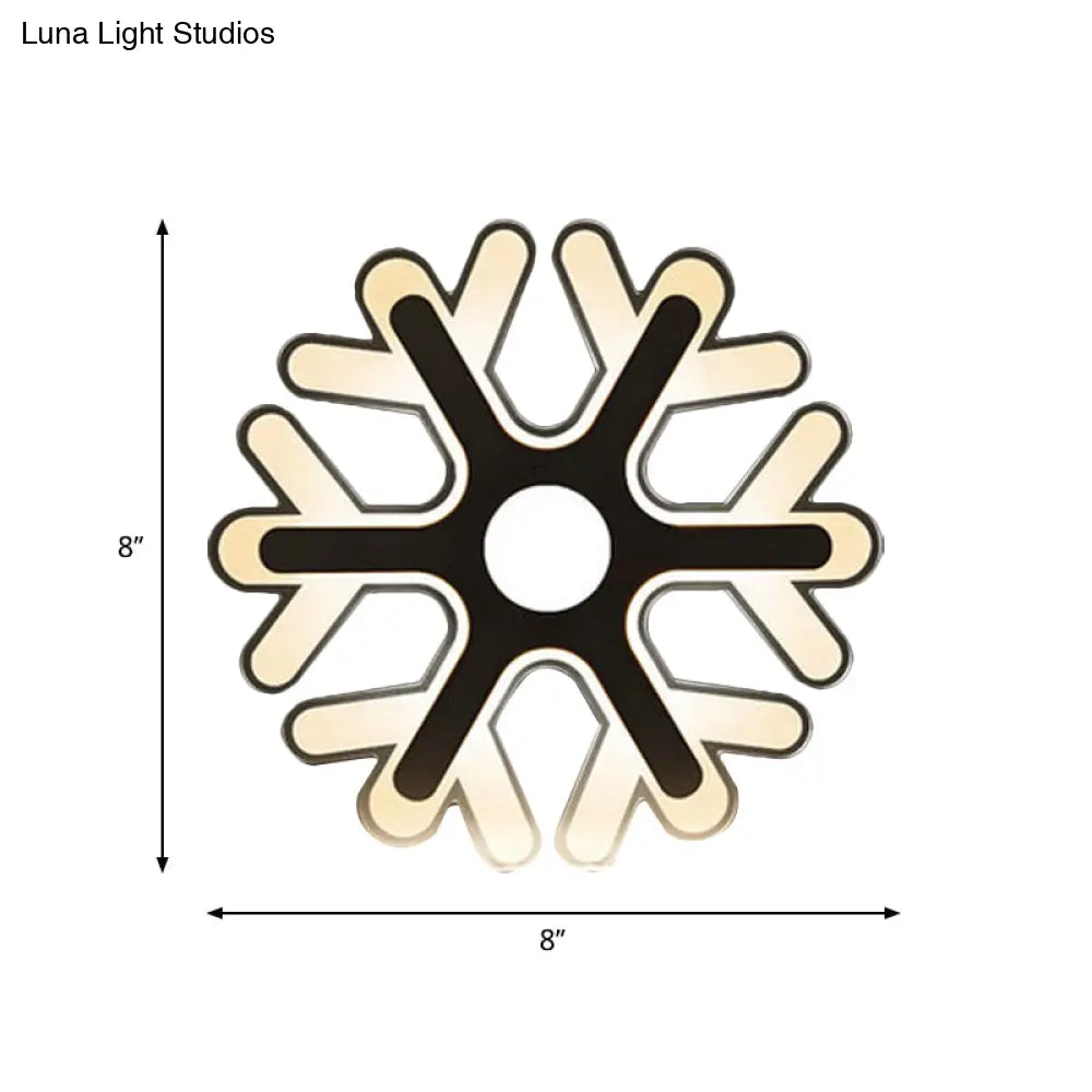 DecorBites™ Minimalistic White Acrylic LED Wall Lamp for Bedroom - Diamond Twig Flower Design