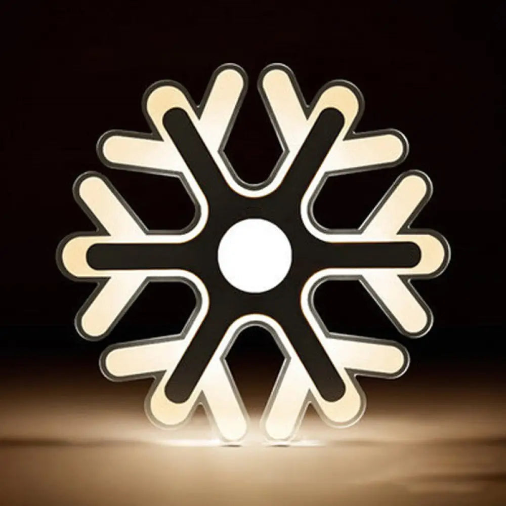 DecorBites™ Minimalistic White Acrylic LED Wall Lamp for Bedroom - Diamond Twig Flower Design