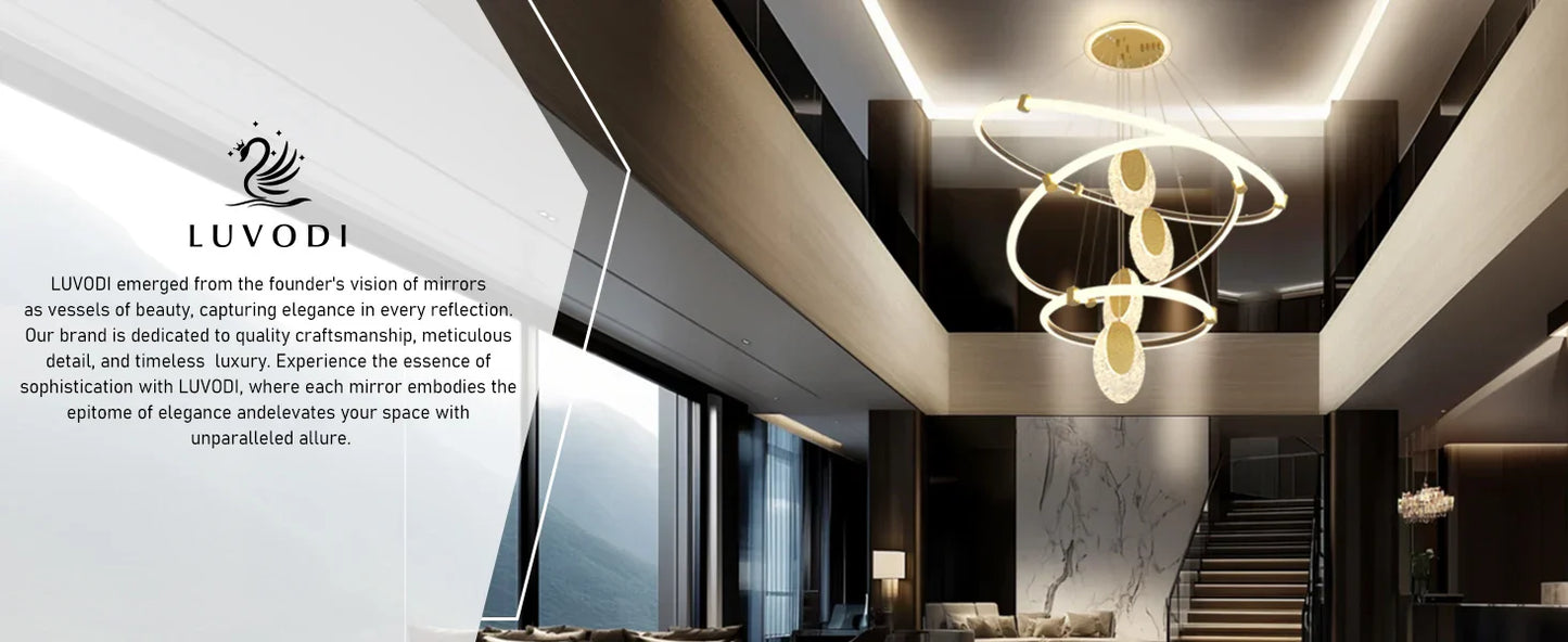 DecorBites™ Modern 3-Layer LED Chandelier Pendant Light