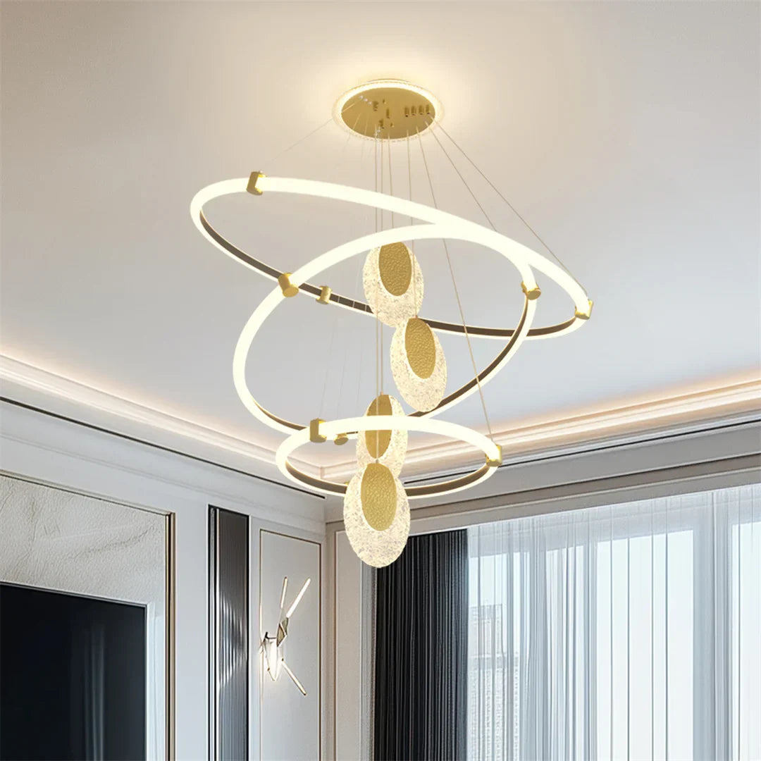 DecorBites™ Modern 3-Layer LED Chandelier Pendant Light