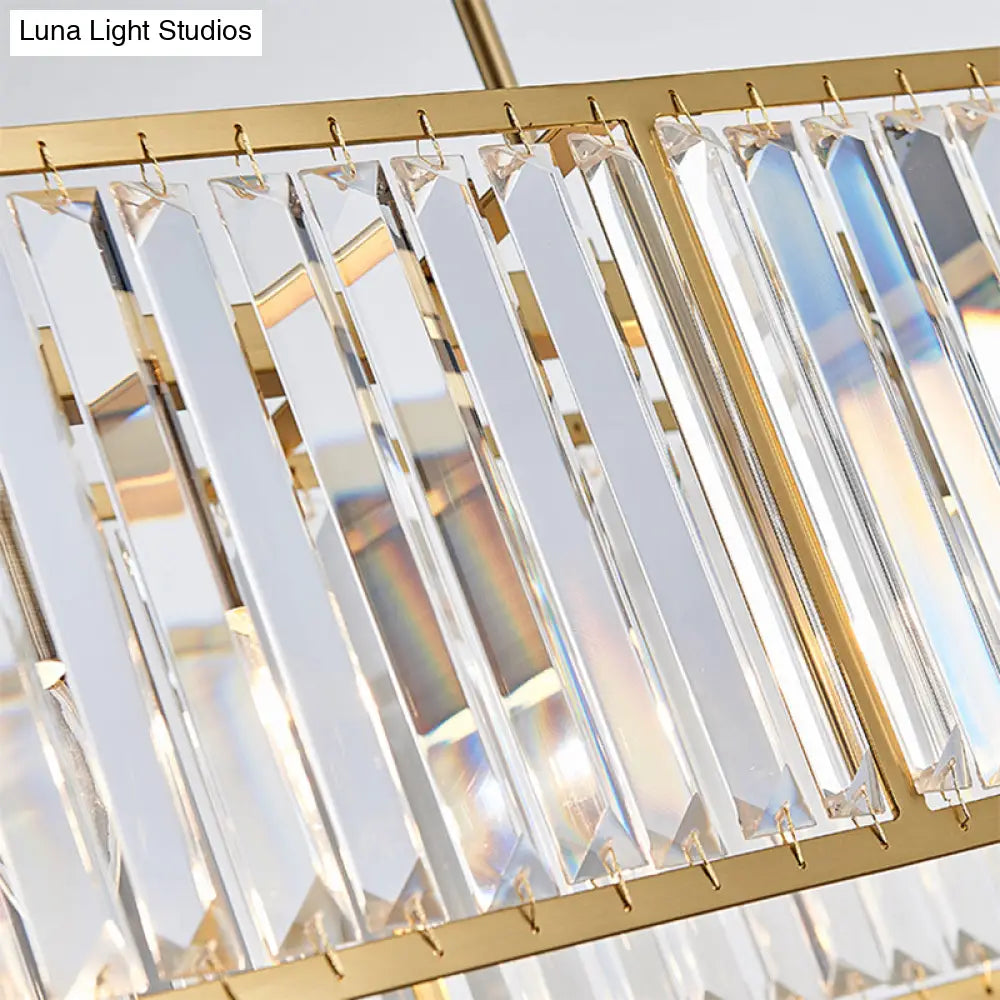 DecorBites™ Modern 3-Light Clear Crystal Chandelier for Bedroom and Dining Room