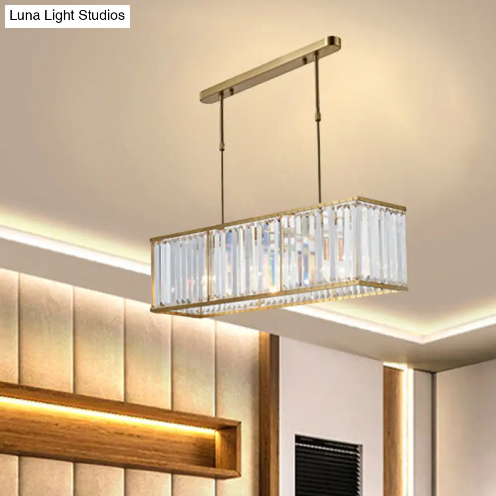 DecorBites™ Modern 3-Light Clear Crystal Chandelier for Bedroom and Dining Room