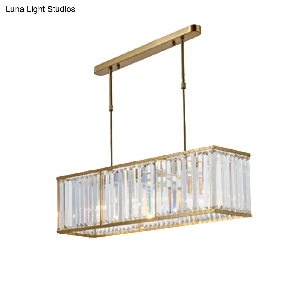 DecorBites™ Modern 3-Light Clear Crystal Chandelier for Bedroom and Dining Room