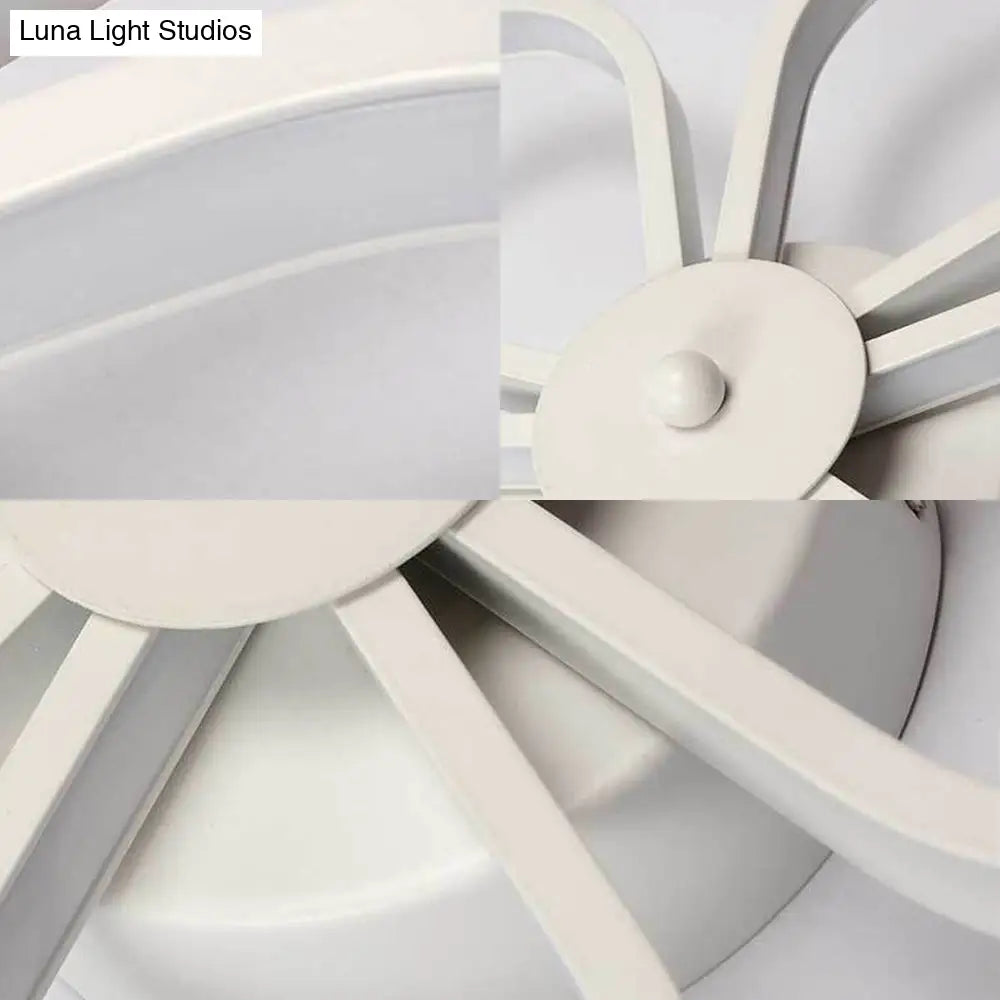 DecorBites™ Modern Acrylic Flower Wall Mounted LED Sconce Light in Warm/White for Dining Room