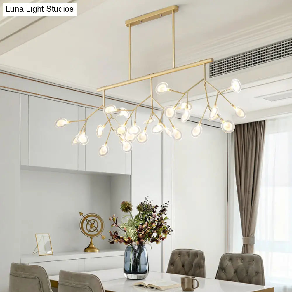 DecorBites™ Modern Acrylic LED Pendant Light Fixture with 27 Heads for Living Room