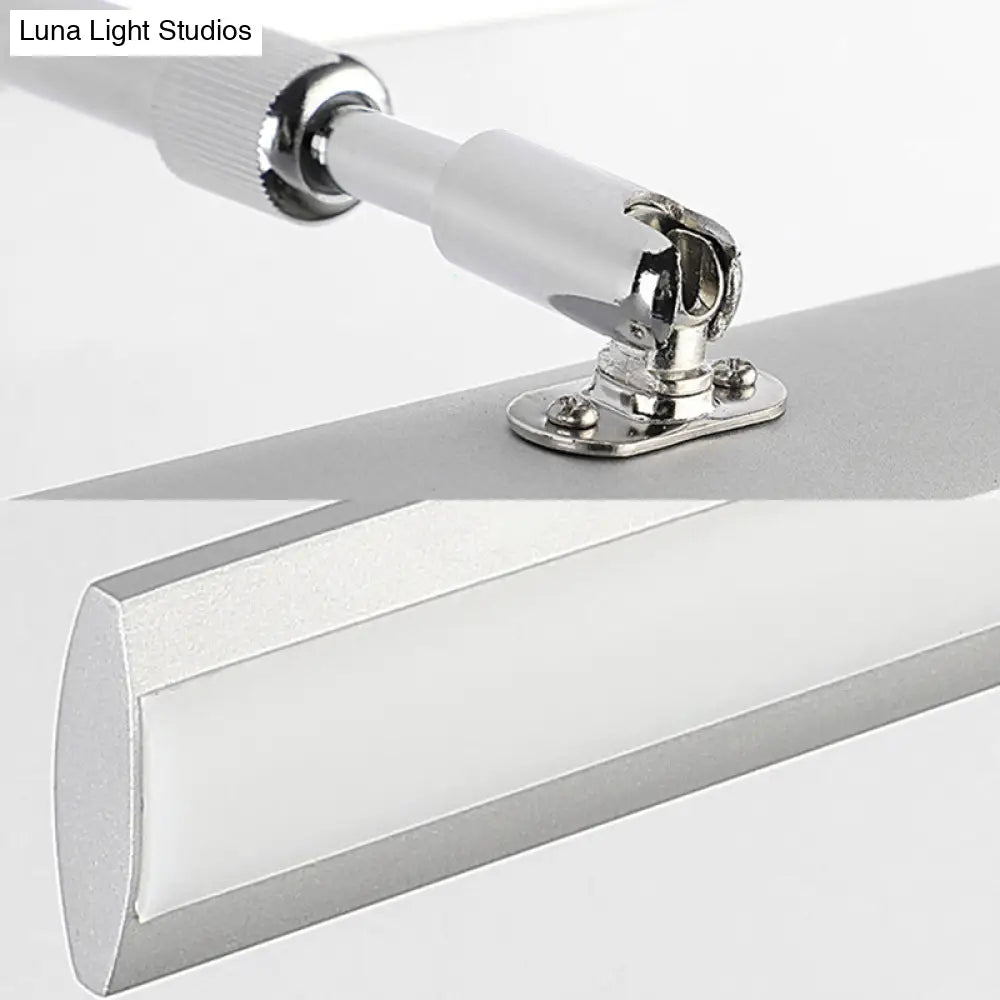 DecorBites™ Modern Acrylic LED Vanity Lighting Fixture in Black/Chrome, 15"/19" Wide