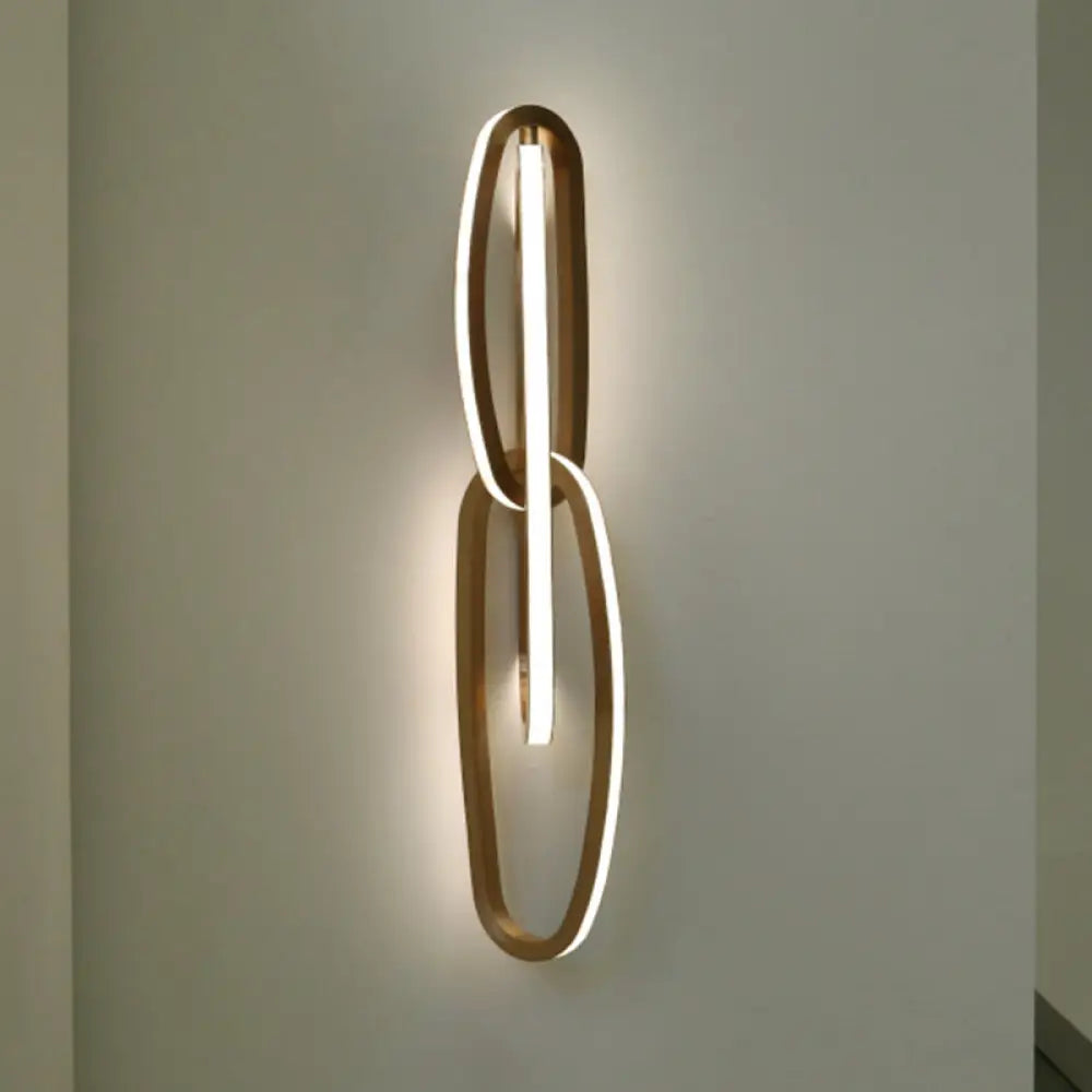 DecorBites™ Modern Aluminium Gold LED Wall Sconce for Living Room