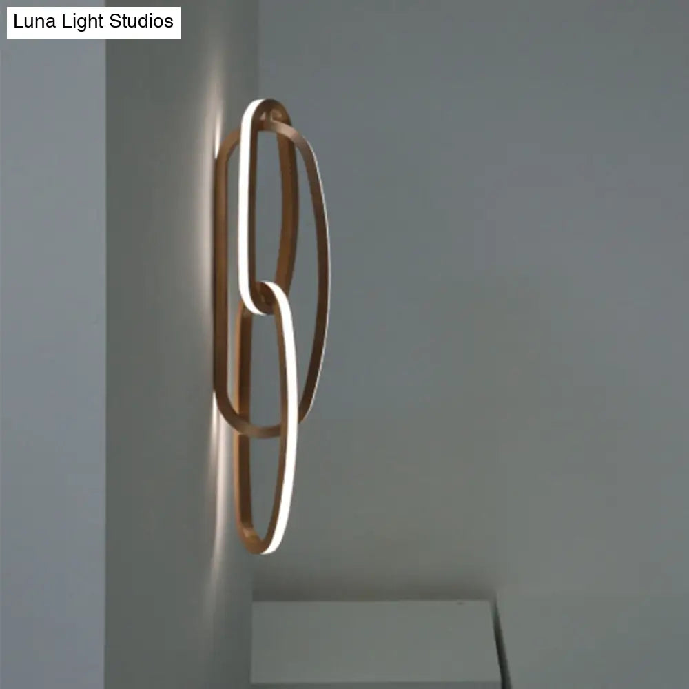 DecorBites™ Modern Aluminium Gold LED Wall Sconce for Living Room