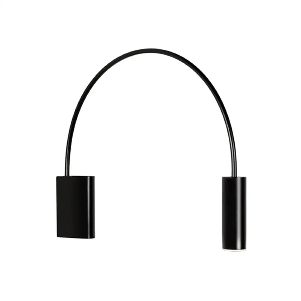 DecorBites™ Modern Arched LED Wall Mount Light for Living Room, Metallic Wall Lighting Fixture