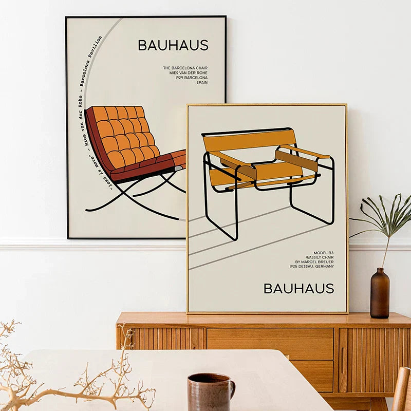 DecorBites™ Modern Bauhaus Exhibition Posters for Home Decor