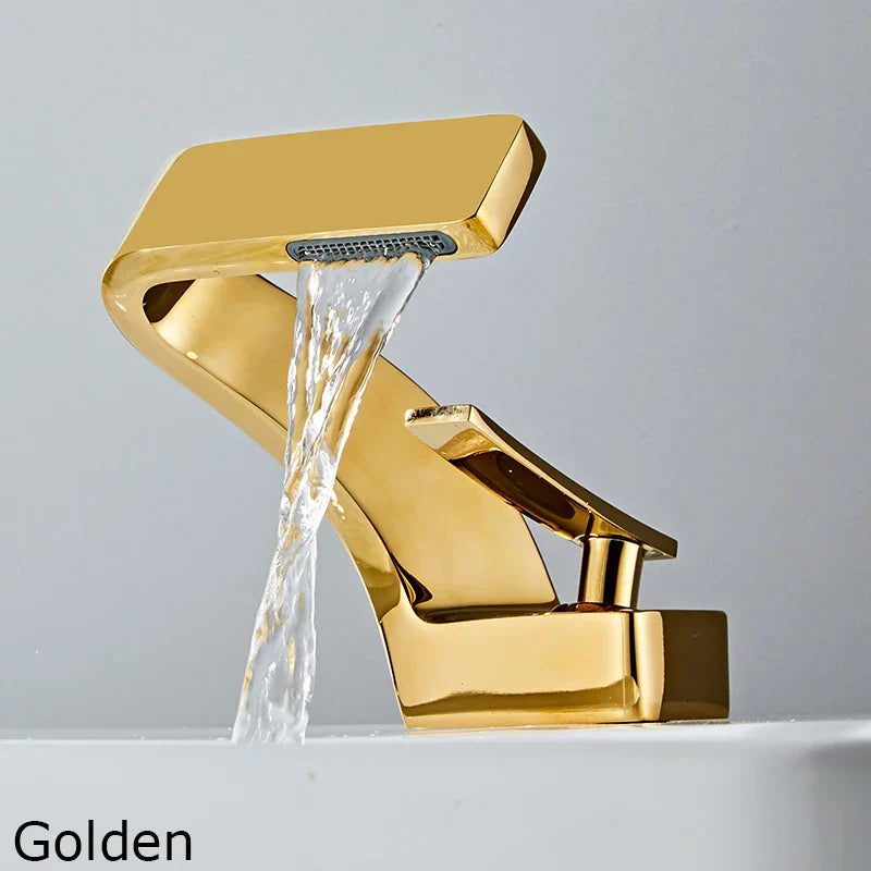 DecorBites™ Modern Black Bathroom Sink Faucet