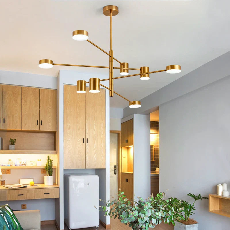 DecorBites™ Modern Black Chandelier: Nordic Style Home Lighting
