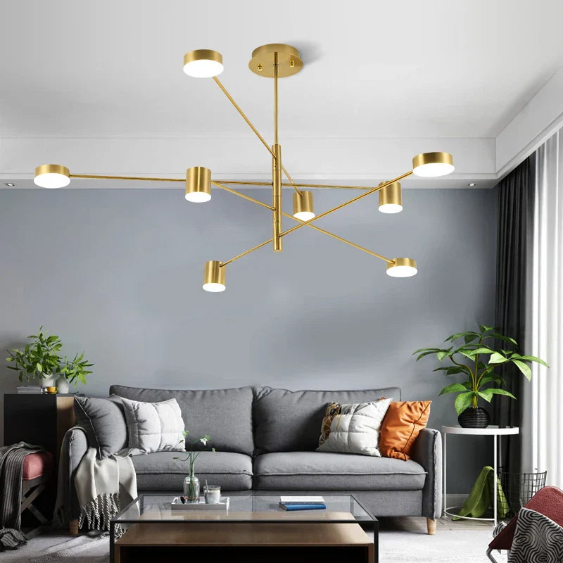 DecorBites™ Modern Black Chandelier: Nordic Style Home Lighting
