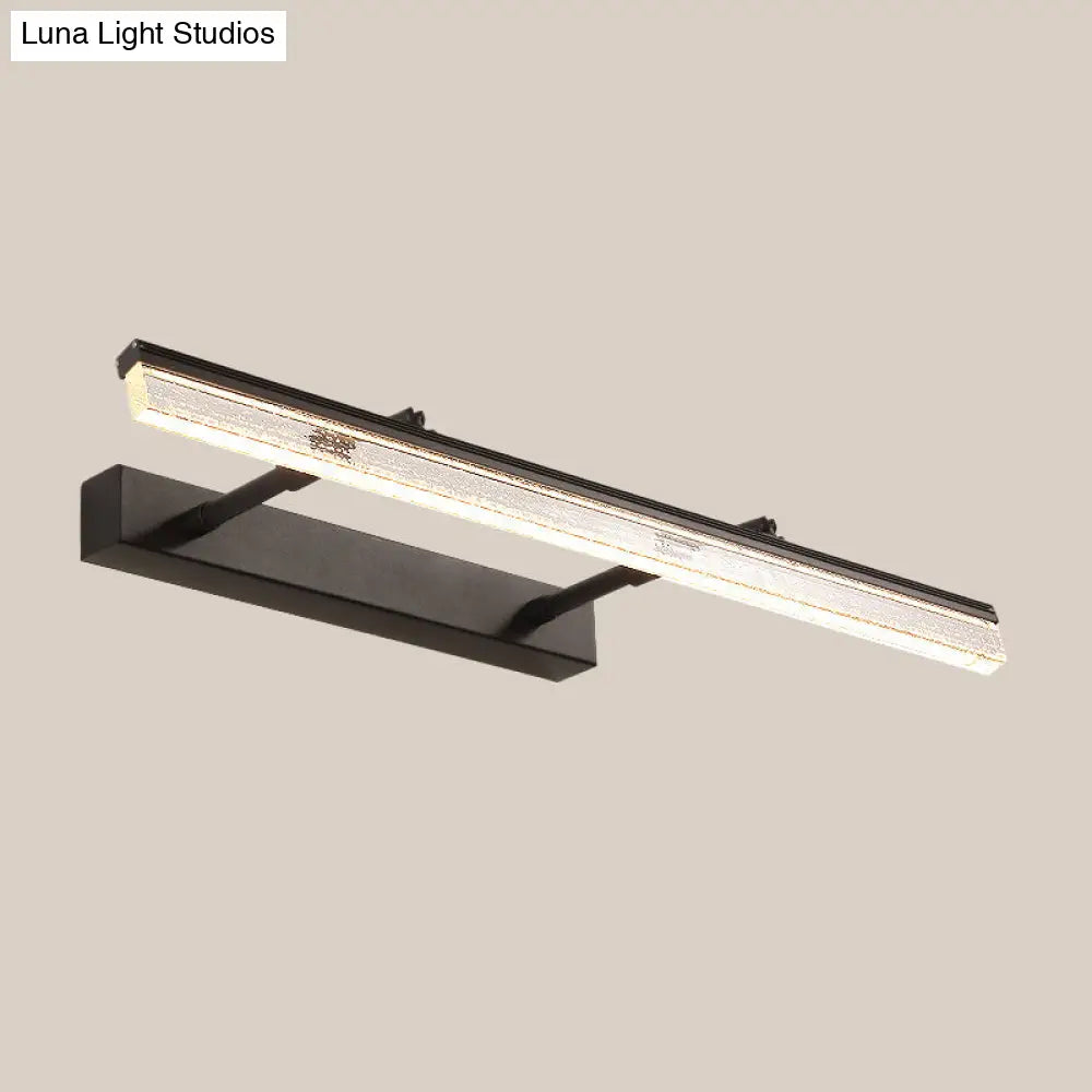 DecorBites™ Modern Black Dual Arm LED Wall Mount Vanity Lamp in Warm/White Light