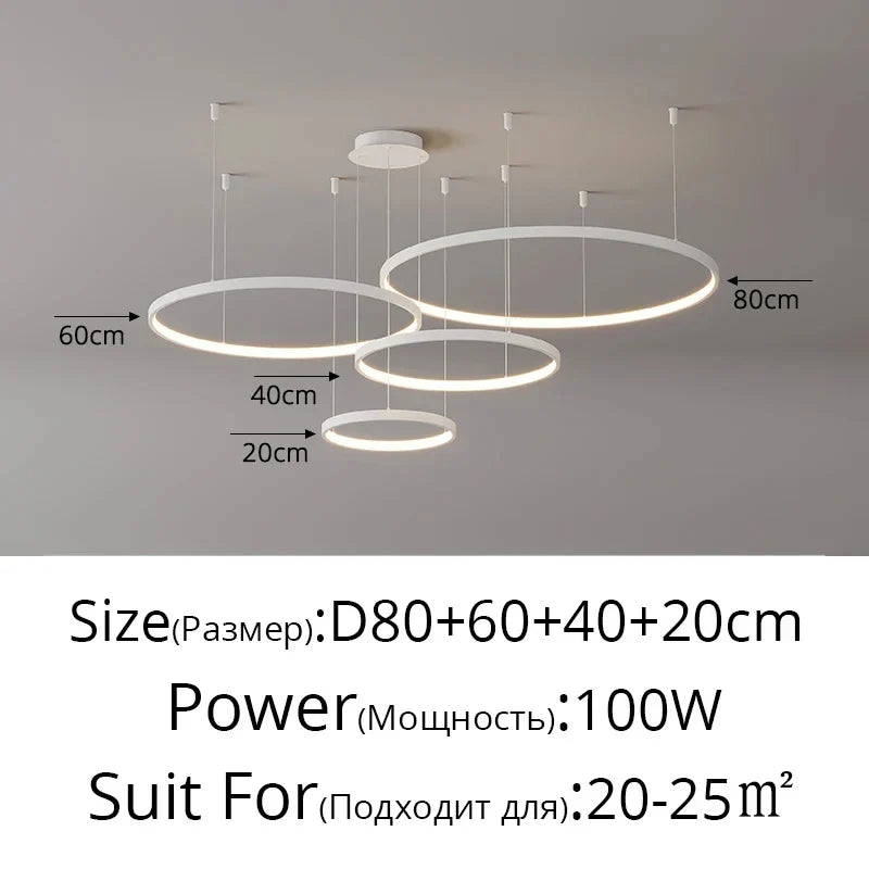 DecorBites™ Modern Black Pendant Light for Living Room - Dimmable