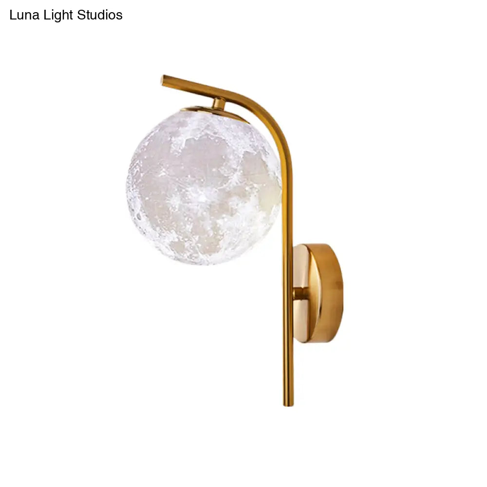 DecorBites™ Modern Brass Wall Mounted Bedside Lamp with Grey/Clear Water/White Glass Shade