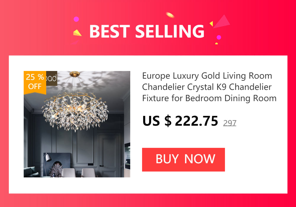 DecorBites™ Modern Chrome Crystal Chandelier for Living Room