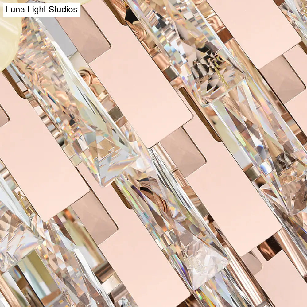 DecorBites™ Modern Clear Crystal Island Chandelier - 12 Light Oval Pendant for Dining Room