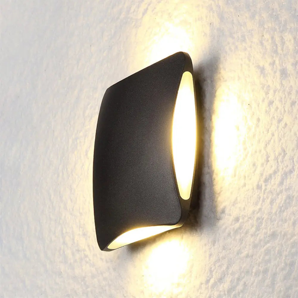 DecorBites™ Modern Diamond LED Wall Sconce - Black Aluminum 4"/6" Width Porch Light Fixture