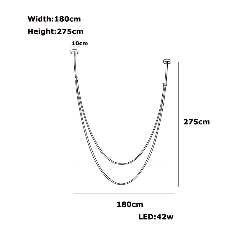 DecorBites™ Modern DIY Leather Belt LED Chandelier